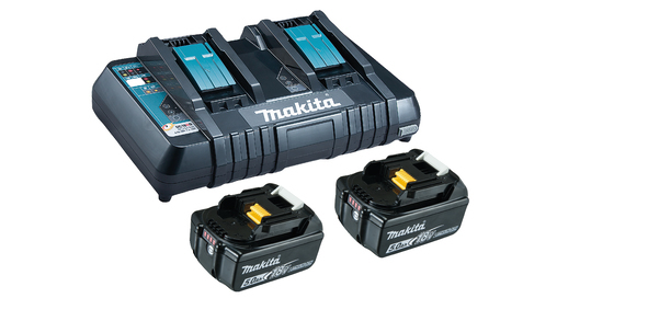 Makita Batterieladegerät + Batterie 2 x - Li-Ion, Ansicht 2