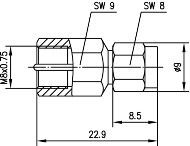 Telegärtner Karl Gärtner Telegärtner Inter-Series - HF-Koaxialadapter, Ansicht 2
