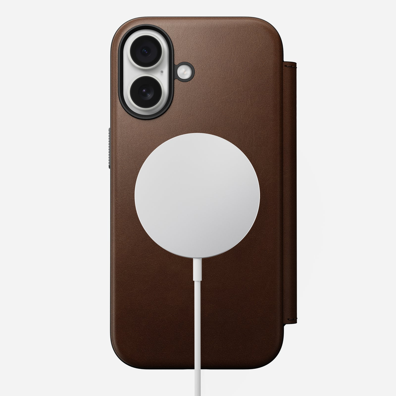 Nomad Modern Leather Folio iPhone 17 Brown, Ansicht 3