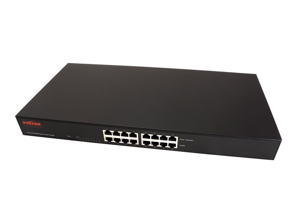 ROLINE PoE MID-Span Power Supply - Power Injector (Rack - einbaufähig)