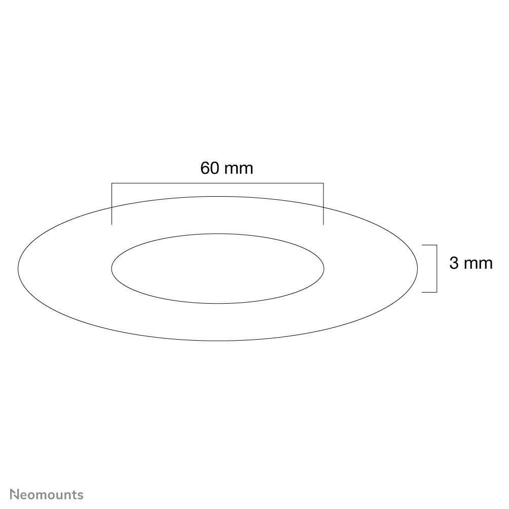 Neomounts FPMA-CRS6 - Montagekomponente (Deckenhalterungsabdeckung), Ansicht 2