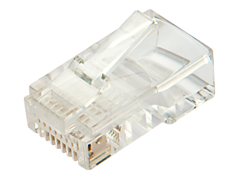 Lindy Netzwerkanschluss - RJ-45 (M) - UTP - CAT 5e - durchsichtig - (Anzahl pro Packung: 10)