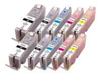 Peach 10er-Pack - XL - Schwarz Gelb Cyan Magenta - kompatibel - Tintenpatrone (Alternative zu: Canon CLI-551XL Canon PGI-550XL)
