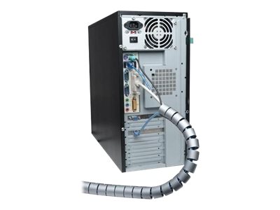 Techly Kabelmanagement 2,5m, schwarz, Ansicht 4