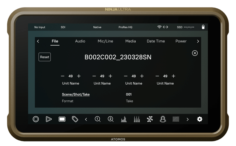 Atomos Ninja ULTRA - 13,2 cm (5.2") - 1920 x 1080 Pixel - IPS - Multitouch - Kapazitiv - 427 ppi, Ansicht 4