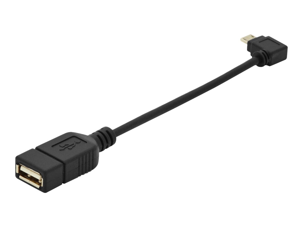 DIGITUS USB Micro-B - USB-A Adapter/ Konverter, OTG, 0,15m