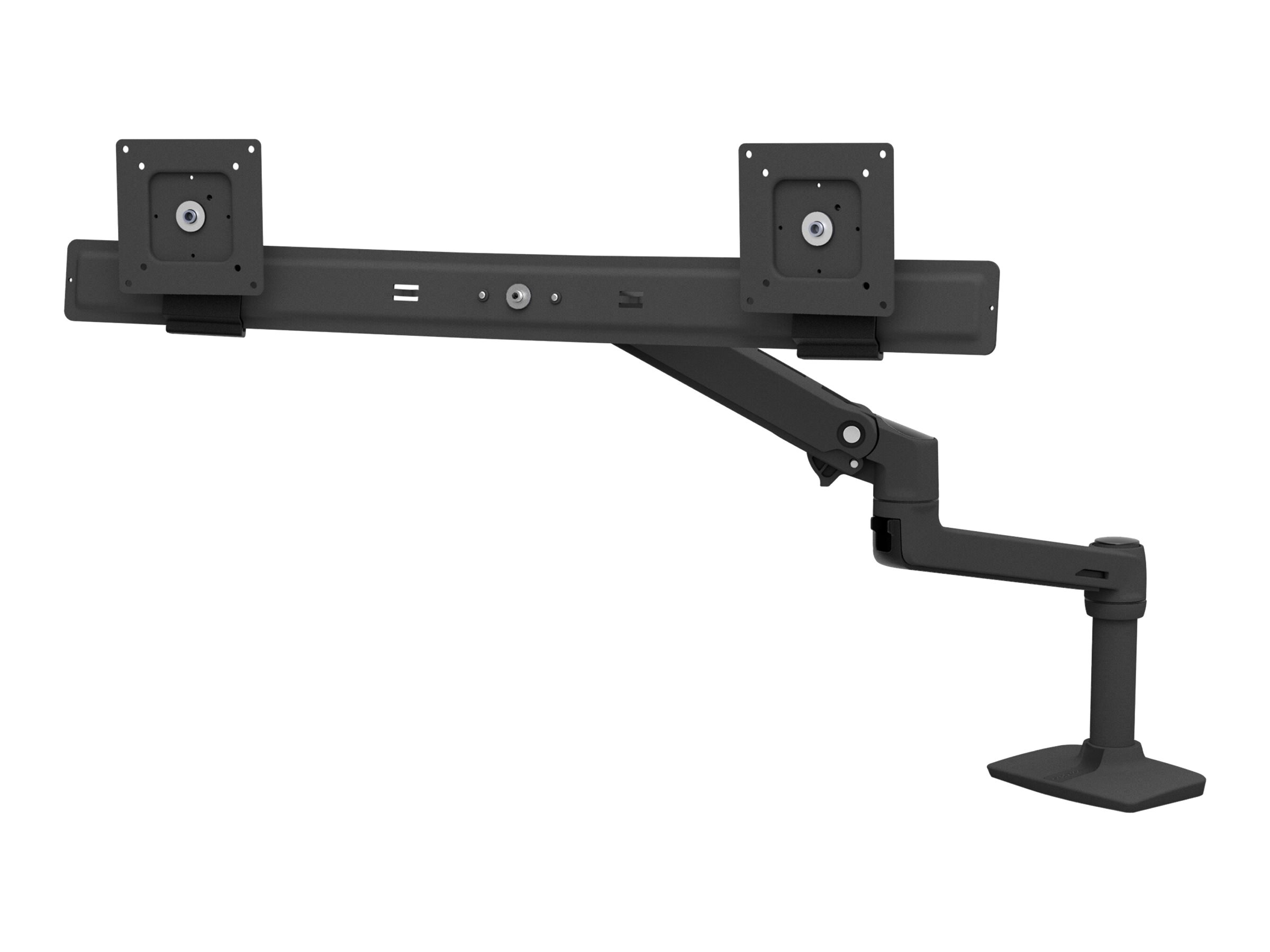 Ergotron LX - Befestigungskit (Gelenkarm, 2 Drehgelenke, Arm für zwei Bildschirme, Basis, 2-teilige Tischklemme, Ansicht 3