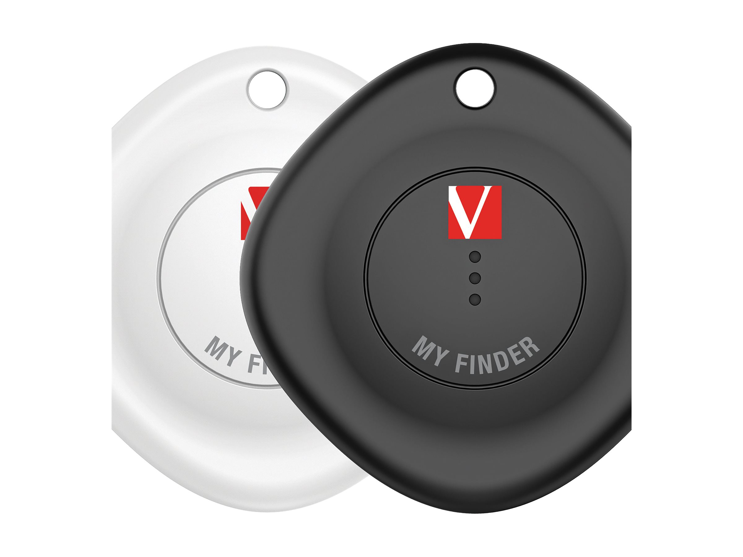 Verbatim My Finder - Anti-Verlust Bluetooth-Tag für Handy, Tablet - Schwarz, weiß (Packung mit 2), Ansicht 3