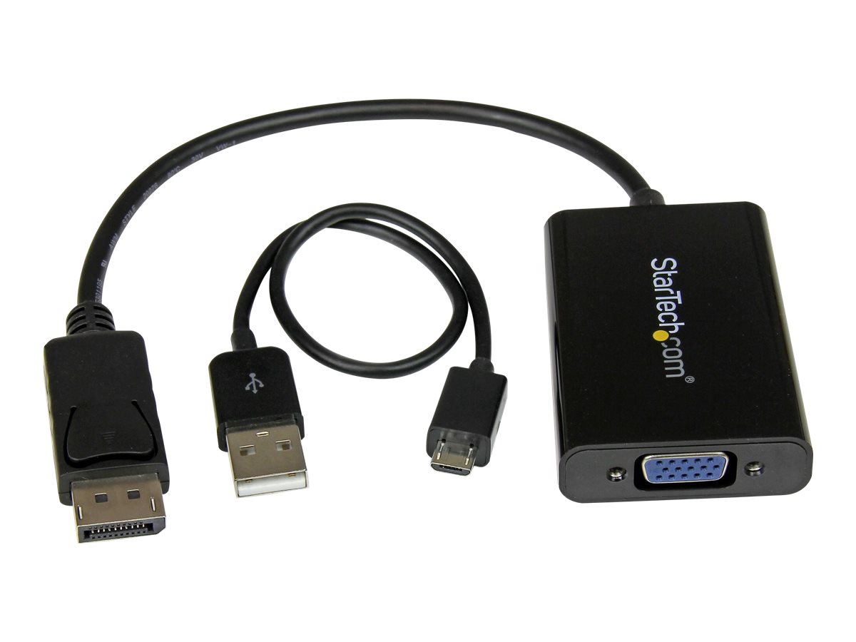 StarTech.com StarTech DisplayPort to VGA Adapter with Audio - 1920x1200 - DP to VGA Converter for Your VGA Monitor or Display (DP2VGAA)