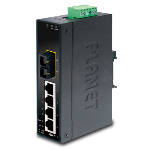 Planet ISW-511 - Switch - 4 x 10/100 + 1 x 100Base-FX, Ansicht 2