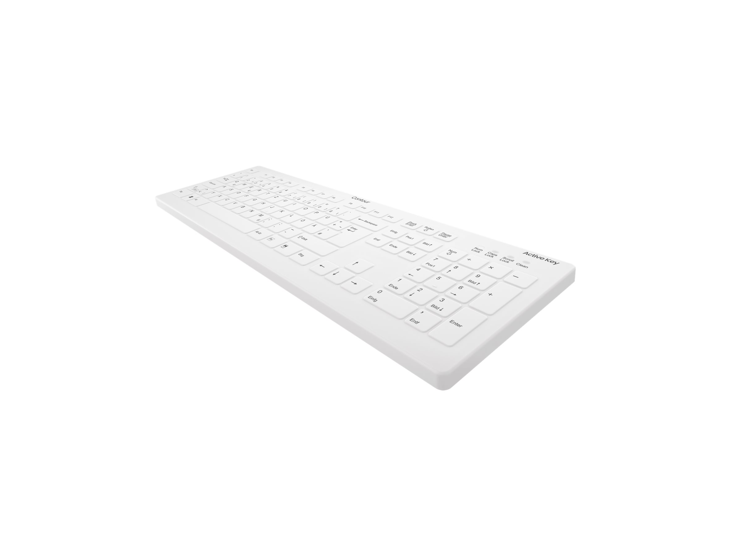 Cherry ACTIVE KEY MTA AK-C8112 Wireless weiß - TL: Deutsch, QWERTZ, Ansicht 2