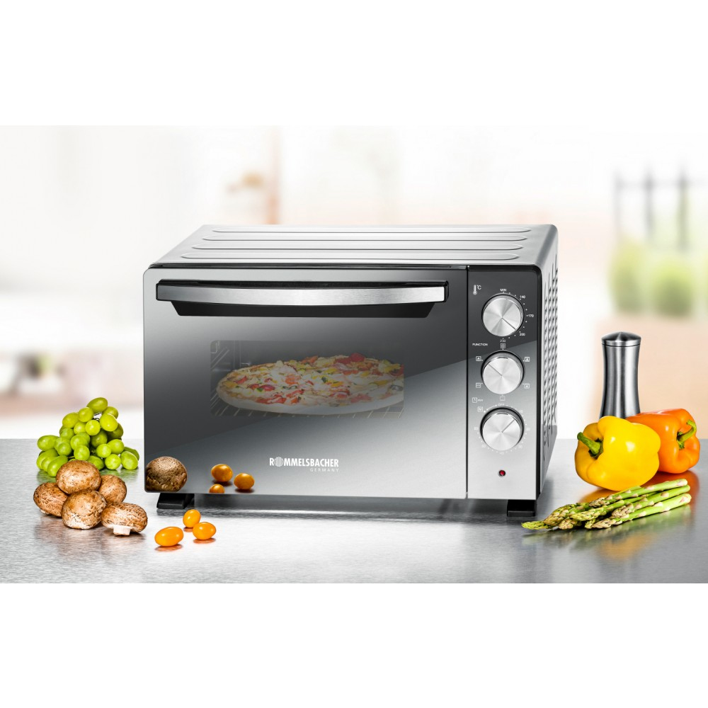 ROMMELSBACHER BGS 1400 - 22 l - Schwarz - Silber - Freistehend - Drehregler - 60 min - Glas, Ansicht 2