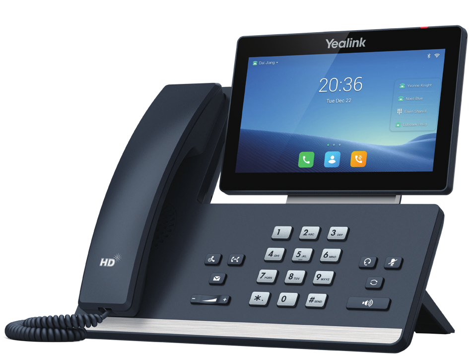 Yealink SIP-T58W - VoIP-Telefon - mit Bluetooth-Schnittstelle mit Rufnummernanzeige, Ansicht 4