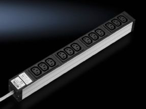 Rittal Steckdosenleiste (Rack - einbaufähig) - Eingabe, Eingang Stromversorgung - Ausgänge: 12 (power IEC 60320 C13), Ansicht 2