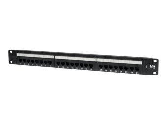 Tripp Eaton Tripp Lite Series 24-Port Cat5e Cat5 Rackmount Patch Panel 568B 110 Punch 1URM - Patch Panel - CAT 5e - 1U - 48.3 cm (19)