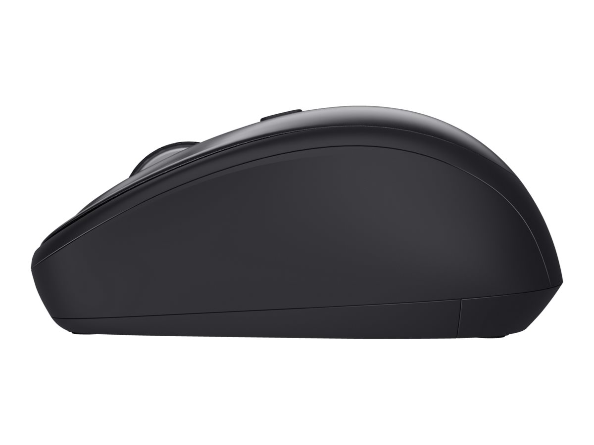 Trust TM-201 - Maus - leise - Für Rechtshänder - optisch - 4 Tasten - kabellos - 2.4 GHz - kabelloser Empfänger (USB)