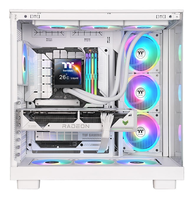 Thermaltake MAGFloe 420 Ultra Snow Edition| AiO-Wasserkühlung - AMD Sockel AM3 (Ph. II/Ath. II) - AMD Sockel AM4 (Ryzen), Ansicht 2