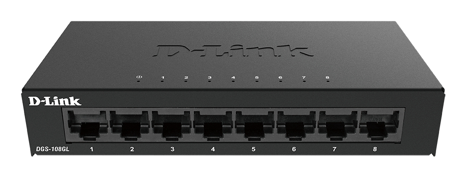 D-Link DGS 108GL - Switch - unmanaged - 8 x 10/100/1000, Ansicht 3