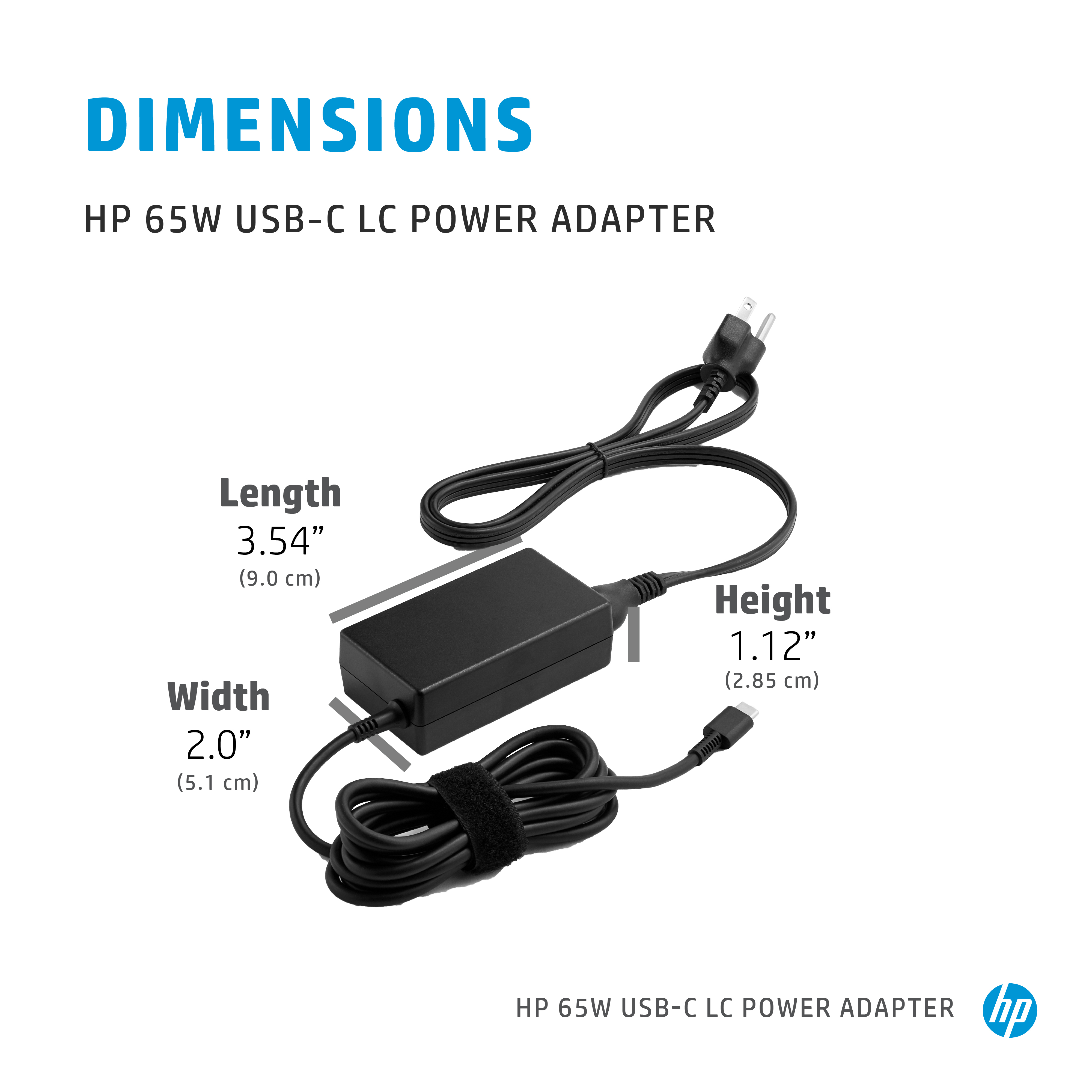 HP USB-C LC - Netzteil - AC - 65 Watt, Ansicht 2
