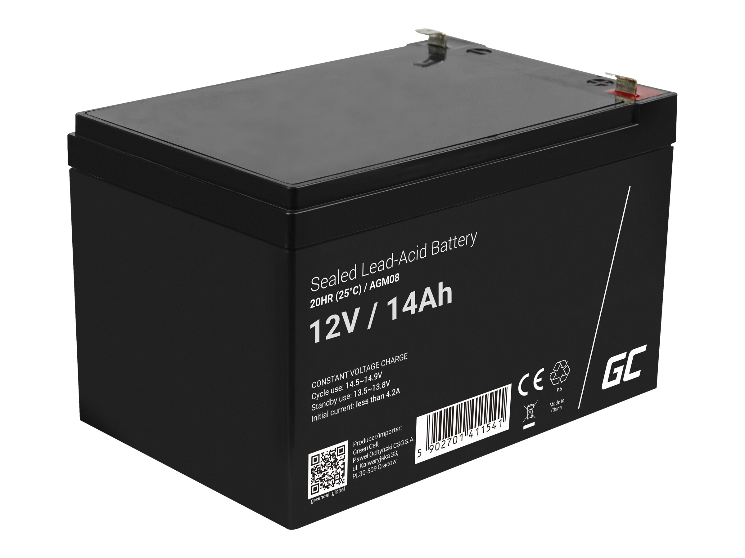 Green Cell USV-Akku - 1 x Batterie - Sealed Lead Acid (SLA), Ansicht 3