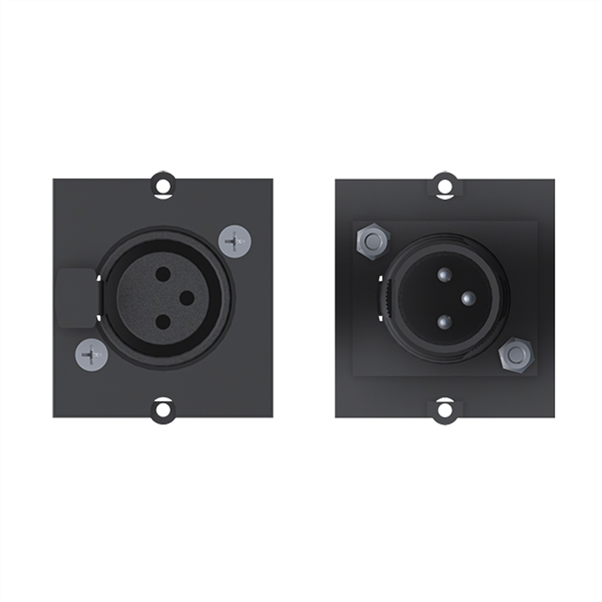 Bachmann Modulares Faceplate-Snap-In - 3 PIN XLR, Ansicht 2