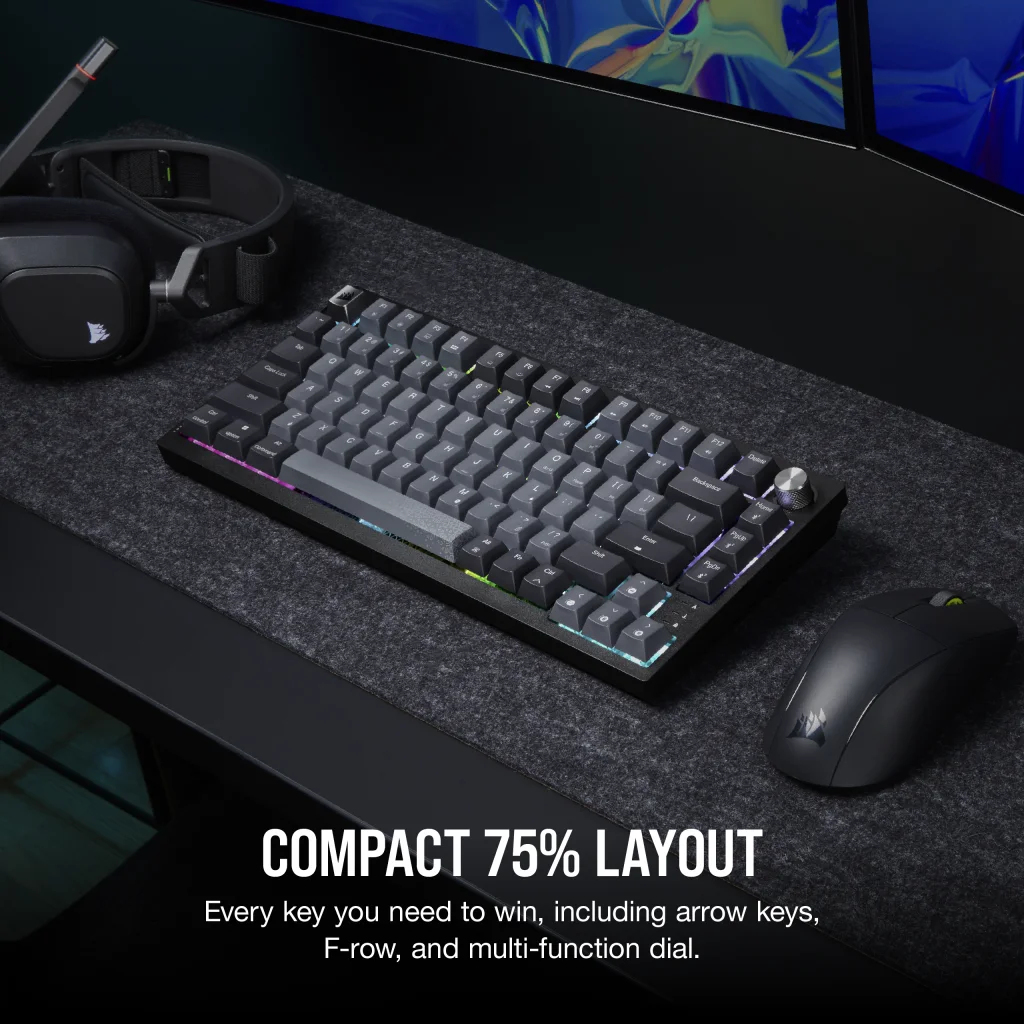 Corsair CH-91D401L-DE - Tastatur - TL: Deutsch, QWERTZ, Ansicht 3