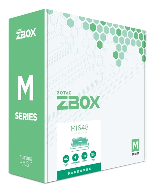 ZOTAC ZBOX M Series MI648 edge - Barebone - Mini-PC, Ansicht 4