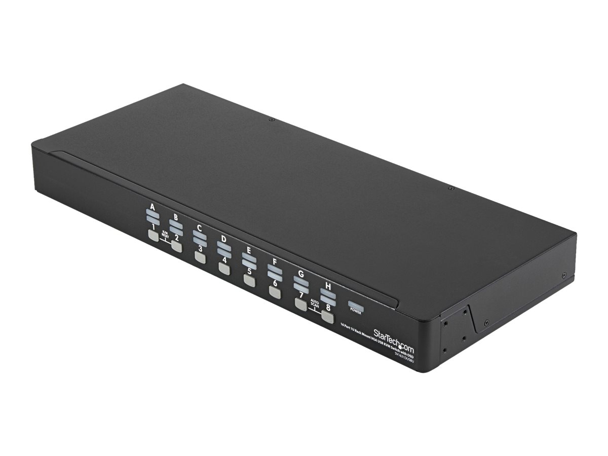 StarTech.com 16 Port 1HE USB VGA KVM Switch mit