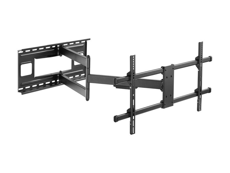 Equip Befestigungskit (Wandmontagehalterung, Schrauben) - Voll beweglich - für LCD-Display / Curved LCD-Display - long arm - stainless steel - Schwarz - Bildschirmgröße: 109.2-190.5 cm (43"-75")