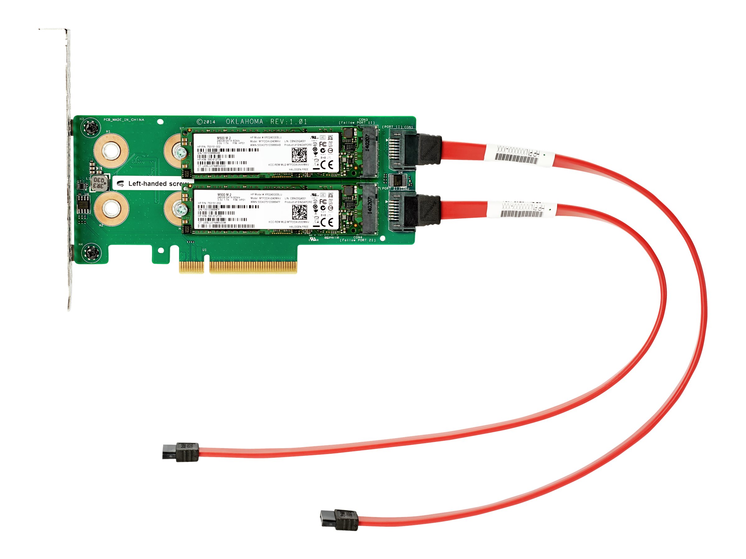 HP Enterprise Universal SATA HH M.2 Kit - Solid State Disk - Serial ATA (878783-B21)