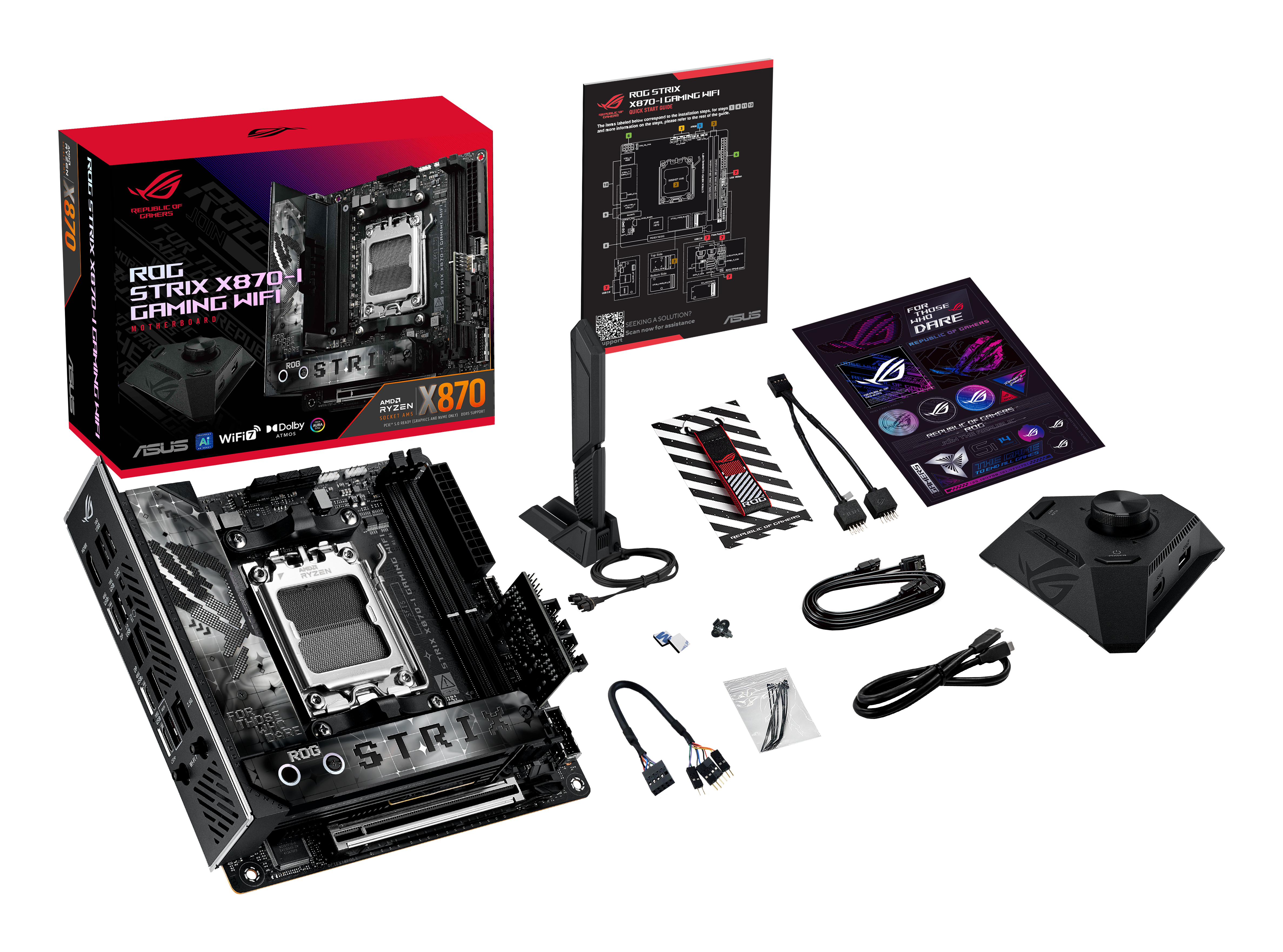 ASUS ROG STRIX X870-I GAMING WIFI - Motherboard - Mini-ITX - Socket AM5 - AMD X870 Chipsatz - USB4, USB 3.2 Gen 2, Ansicht 2