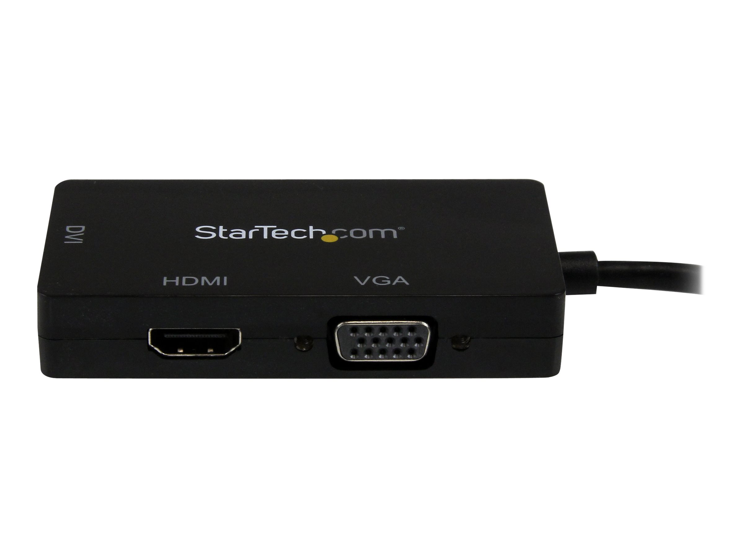 StarTech.com 3 in 1 Mini DisplayPort Adapter - 1080p - Mini DP  Thunderbolt to HDMI  VGA  DVI Splitter for Your Monitor (MDP2VGDVHD)