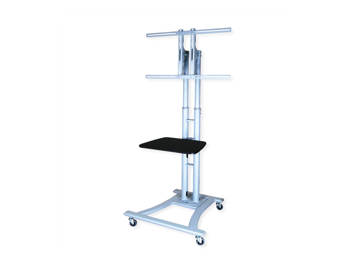 VALUE Wagen - für Flachbildschirm / DVD-Player - Silber - Bildschirmgröße: 69-152 cm (27"-60")