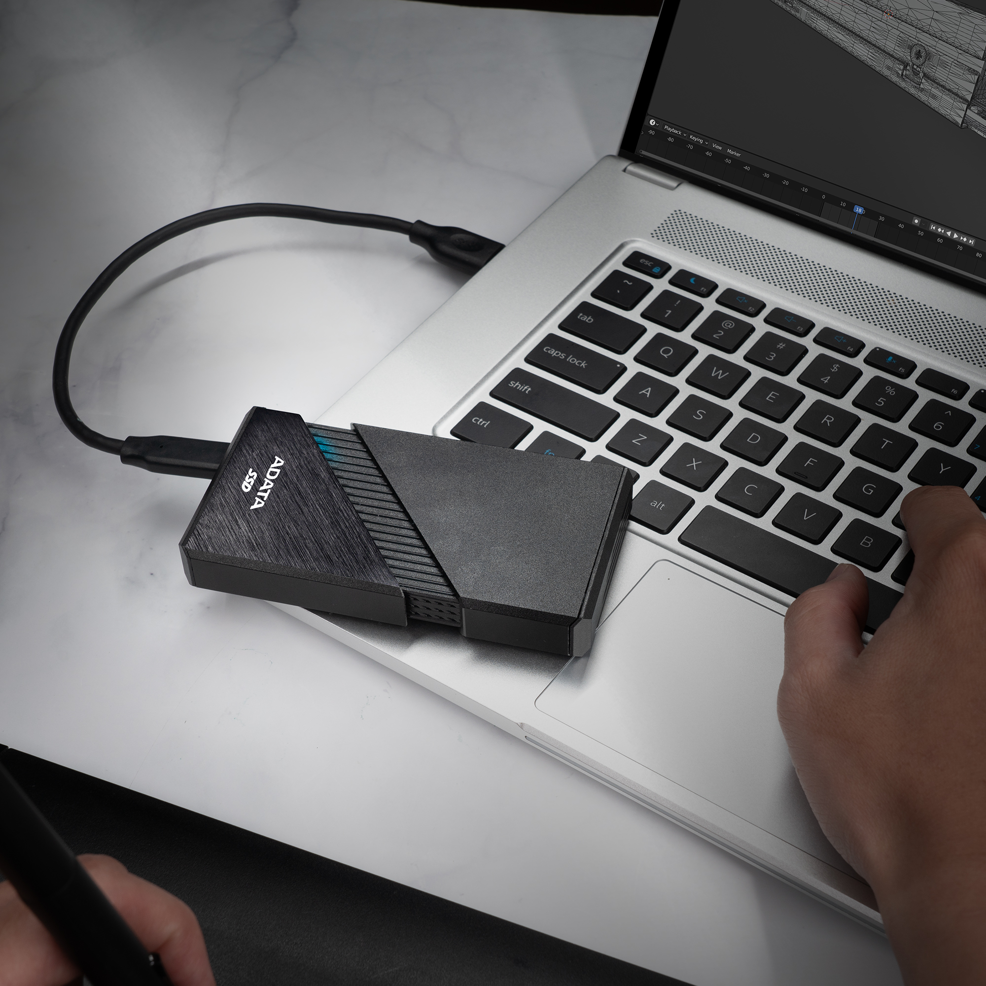 ADATA externí SSD SE920 1TB USB4, Ansicht 4