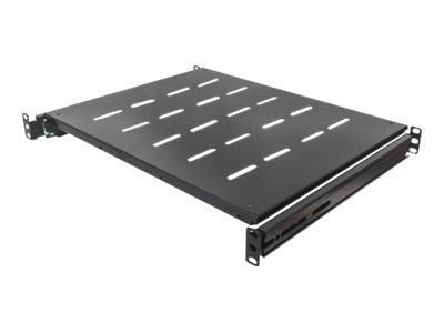 Intellinet 19 Ausziehbarer Fachboden 1 HE geeignet für Schränke mit 600 bis 800 mm Tiefe Ablagefläche 350 mm Tiefe schwarz - Rack - Regal - Schwarz RAL 9005 - 1U - 48.3 cm (19)