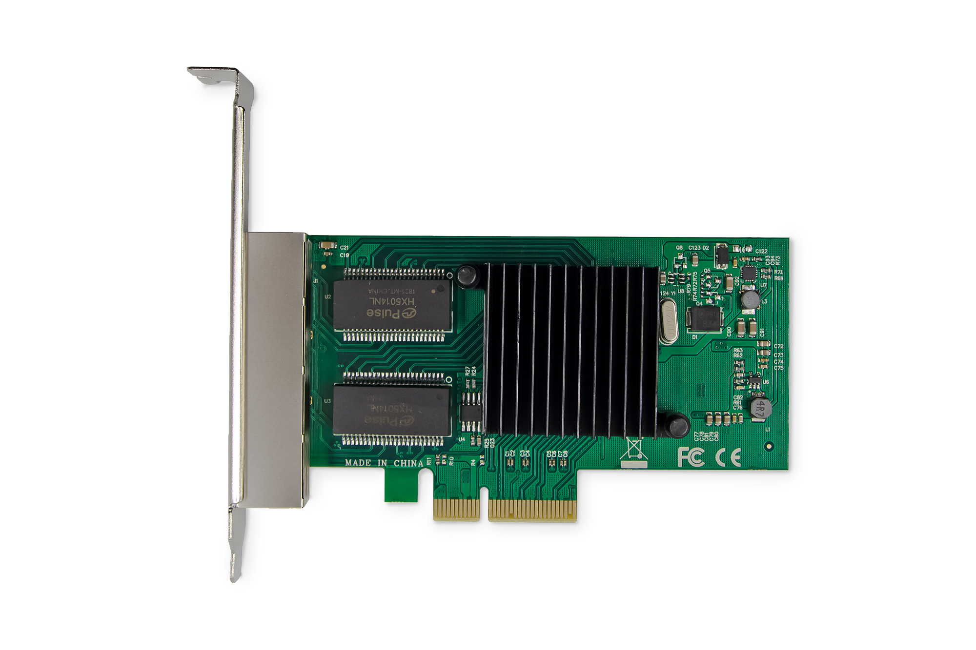 DIGITUS 4 Port Gigabit Ethernet Netzwerkkarte, RJ45, PCI Express,  Intel I350, Ansicht 4