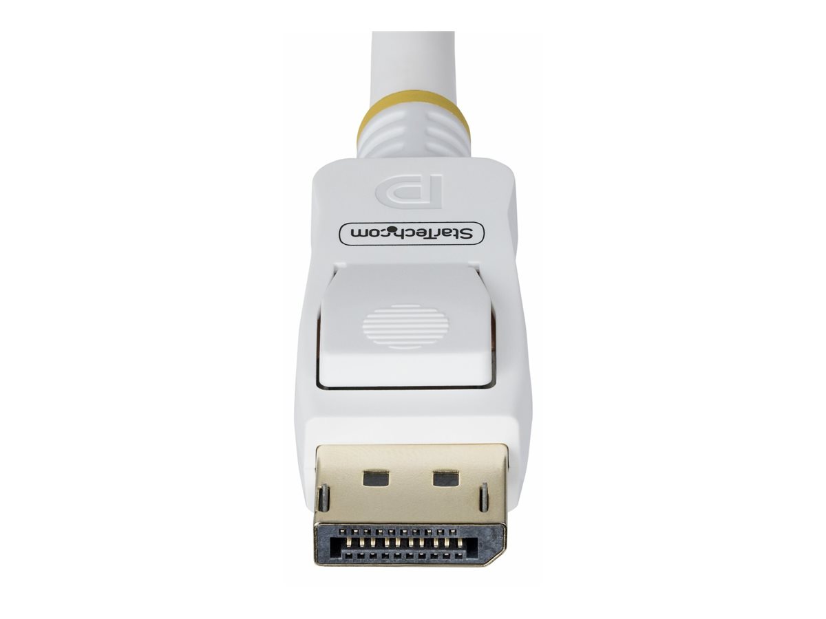 StarTech.com 6ft White VESA Certified DisplayPort 1.2 Cable with Latches - DisplayPort-Kabel - DisplayPort (M), Ansicht 5