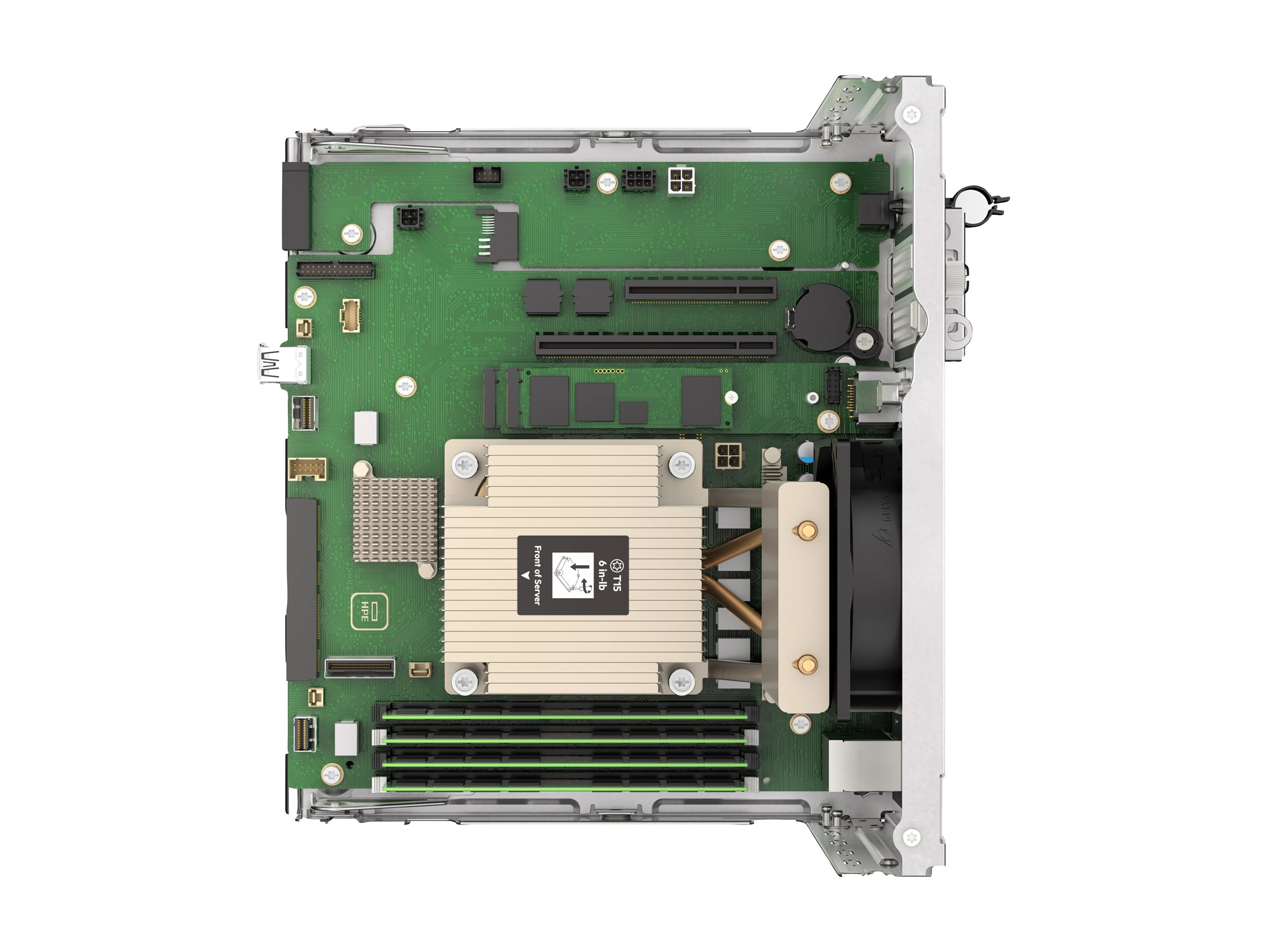 HPE ProLiant MicroServer Gen11 - Server - Rack-Montage - 1-Weg - 1 x Pentium Gold G7400 / 3.7 GHz - RAM 16 GB - SATA, Ansicht 5
