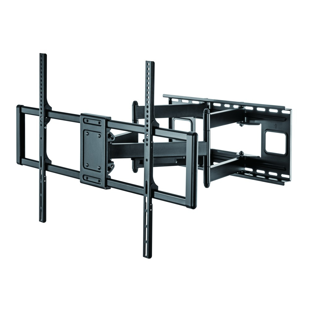 Techly Befestigungskit (Wandbefestigung) - für Curved Panel/Flat Panel zwischen 60 und 120 - schmal - Stahl - Schwarz, Ansicht 2