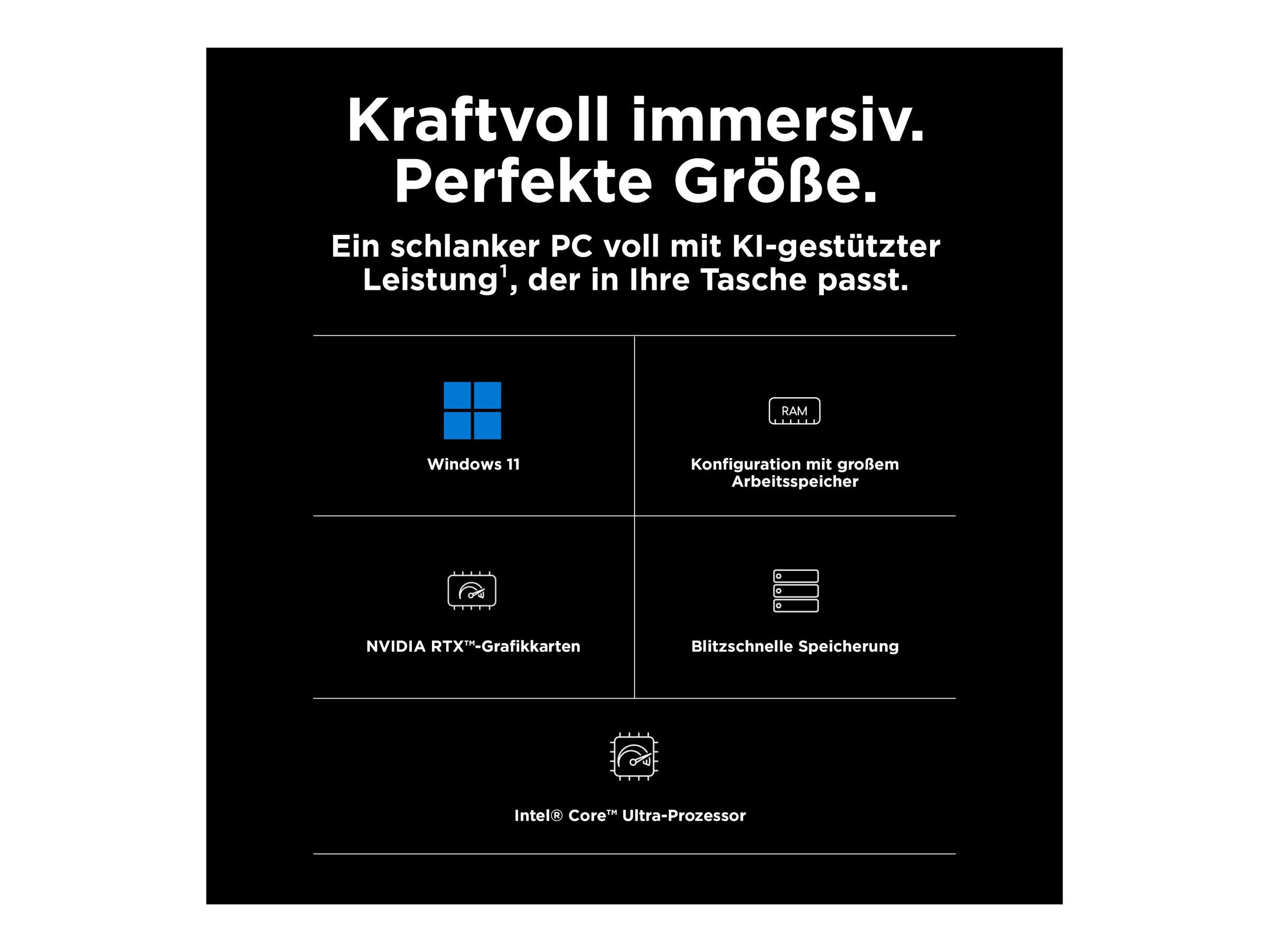 HP ZBook Studio G11 Mobile Workstation - Intel Core Ultra 7 155H - Win 11 Pro - GeForce RTX 4070 - 32 GB RAM - 1 TB SSD NVMe, TLC - 40.6 cm (16")