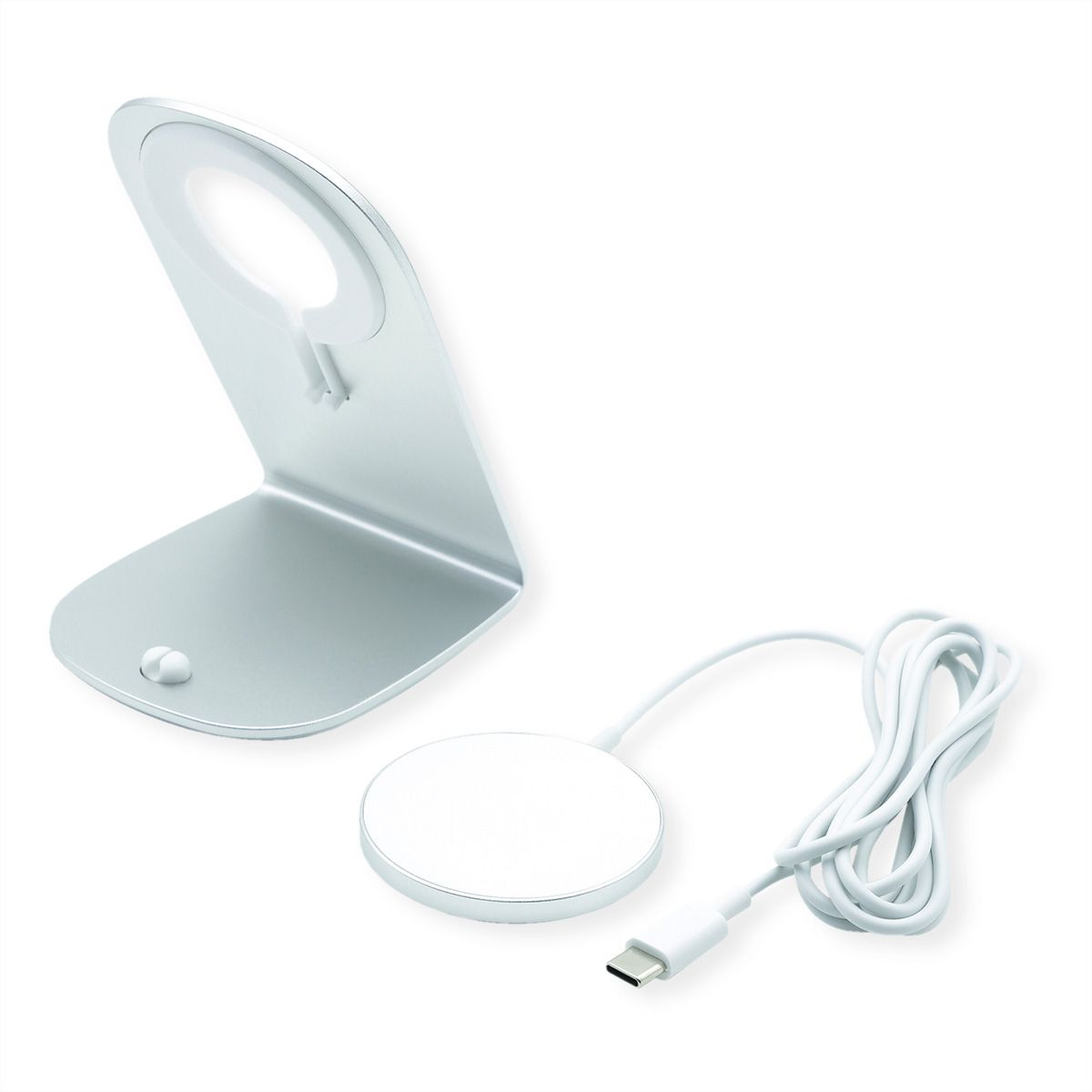 ROLINE Magnet-Induktions-Charger Standfuss 15W, Ansicht 3