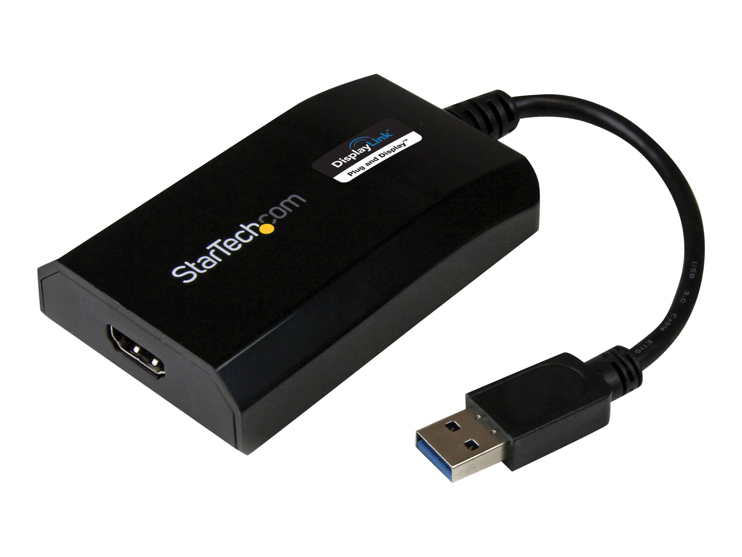 StarTech.com USB 3.0 auf HDMI Adapter / Konverter - Externe Monitor Grafikkarte für Mac und PC - DisplayLink Zertifiziert - HD 1080p - Adapterkabel - USB Typ A männlich zu HDMI weiblich