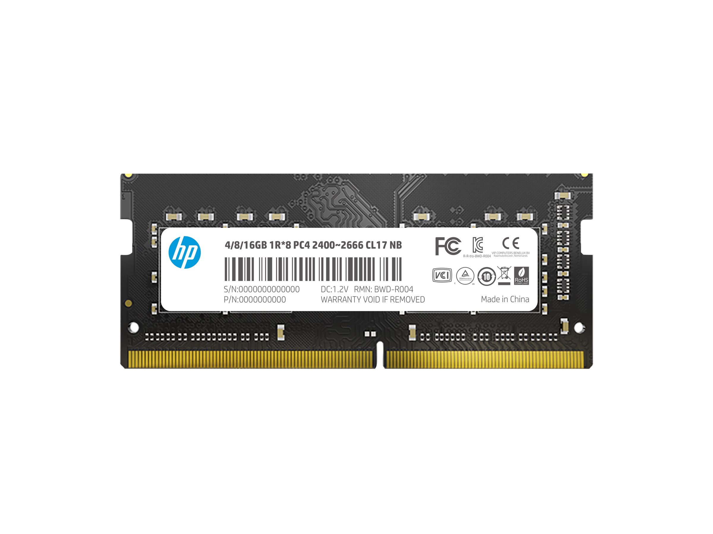HP  DDR4 - Modul - 16 GB - SO DIMM 260-PIN - 2666 MHz / PC4-21300