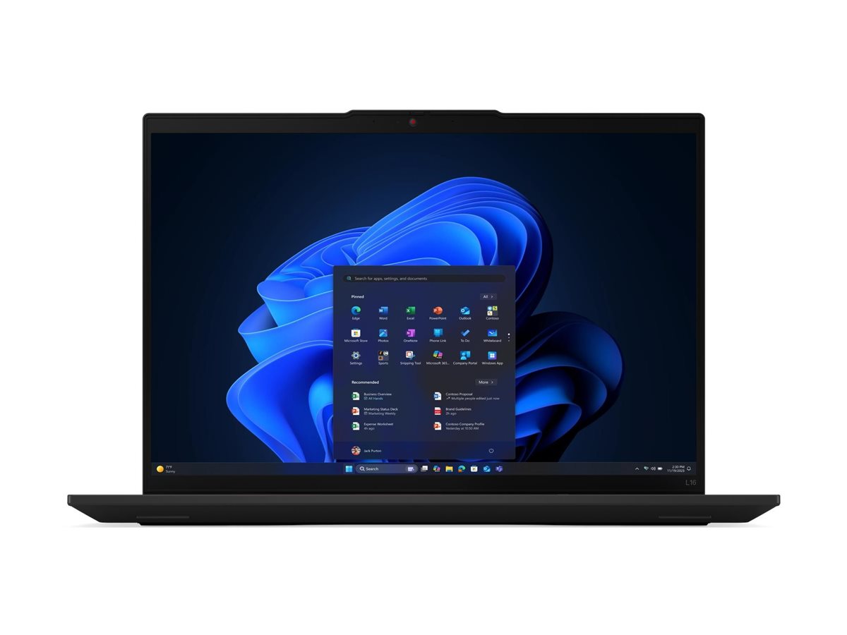 Lenovo ThinkPad L16 Gen 2 21RH - 180°-Scharnierdesign - AMD Ryzen AI 7 PRO 350 / 2 GHz - Win 11 Pro - Radeon 860M - 32 GB RAM - 1 TB SSD TCG Opal Encryption 2, NVMe - 40.6 cm (16")