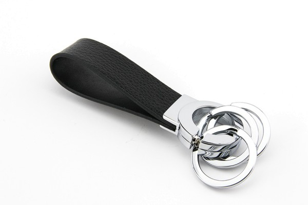 Troika KR8-02-LE - Schlüsselanhänger - Schwarz - Kunstleder - Leder - Metall - Abbildung - 31 mm - 101 mm, Ansicht 4