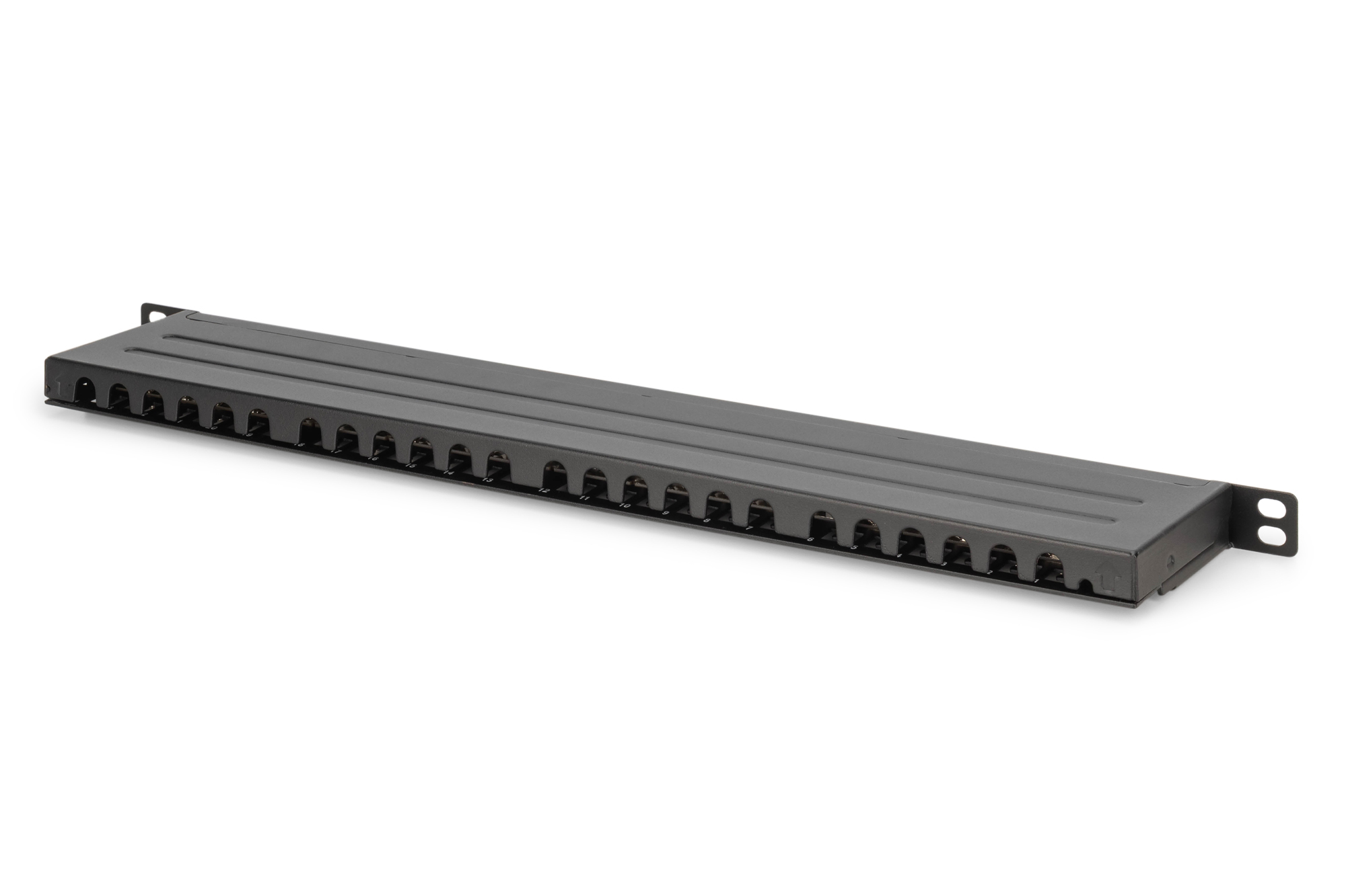 DIGITUS CAT 6, Klasse E High Density Patch Panel, geschirmt, schwarz, Ansicht 2