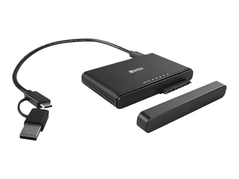 Lindy USB 3.2 Typ C - M.2 NVMe & SATA SSD Docking&Sata Stat.