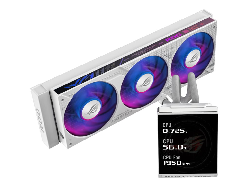 ASUS ROG STRIX SLC IV 360 ARGB LCD - White Edition - Prozessor-Flüssigkeitskühlsystem - (für: AM4, AM5, LGA1851, LGA1700)