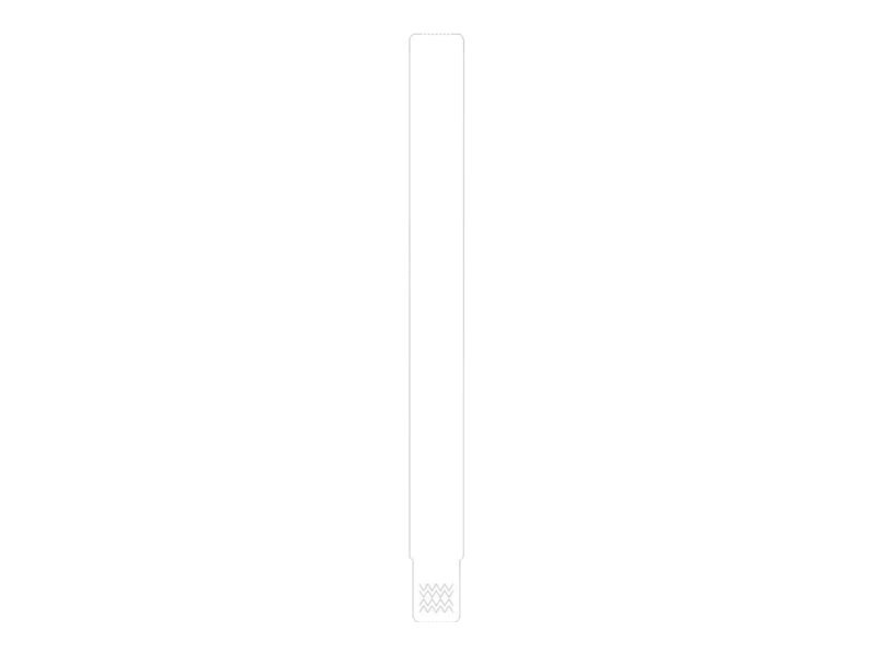 Zebra Z-Band UltraSoft - Polypropylen (PP) - Klebstoff - weiß - 25.4 x 279.4 mm 1050 Stck. (6 Rolle(n)