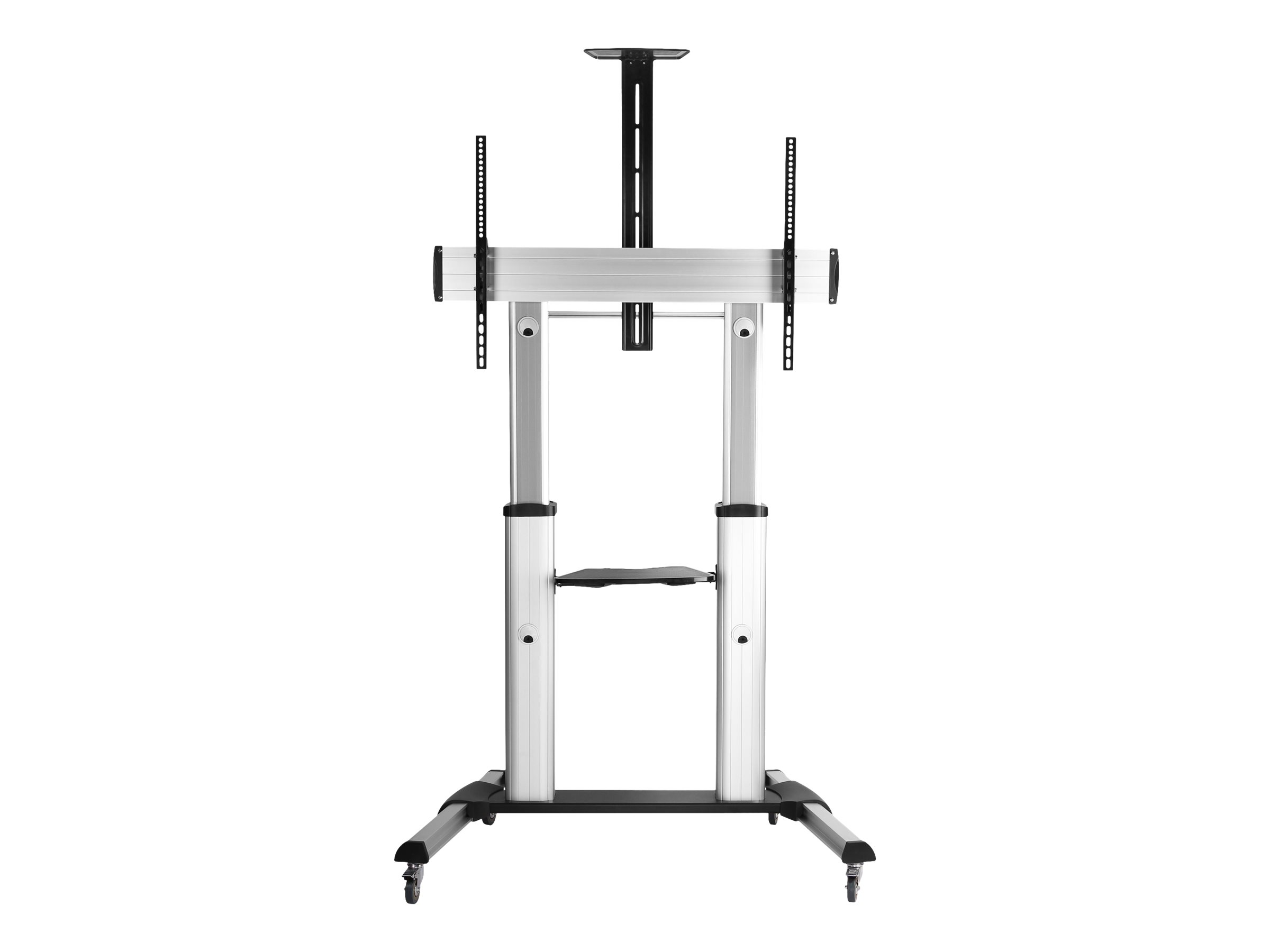 Equip Pro - Wagen - für LCD TV - Kunststoff, Aluminium, Stahl - Schwarz, Silber - Größe: 152.4-254 cm (60-100), Ansicht 2